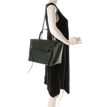Celine Goatskin Smooth Calfskin Mini Belt Bag Dark Green 2 of 8