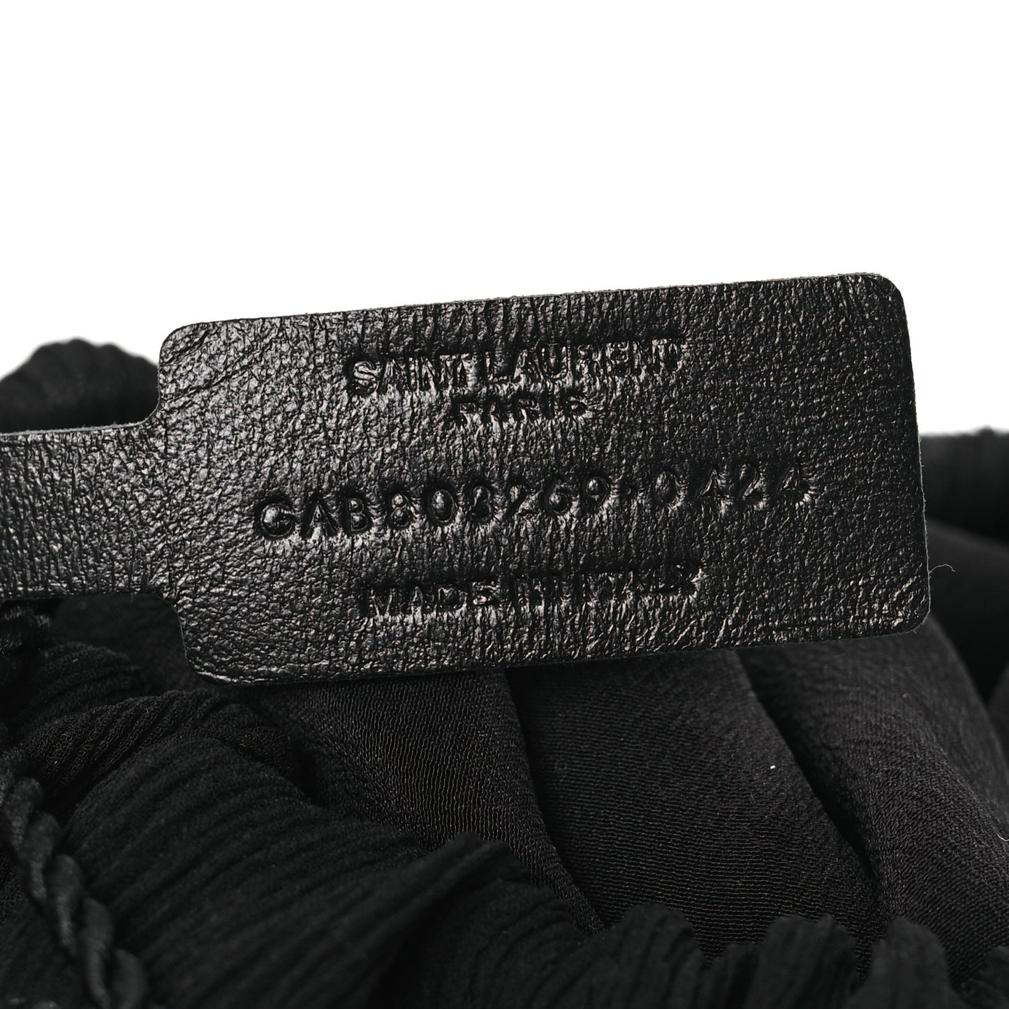 Chiffron Beaded Pochon Souple Bag Black