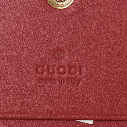Gucci Soft GG Supreme Monogram Rainbow Embroidered Card Case Wallet 6 of 10