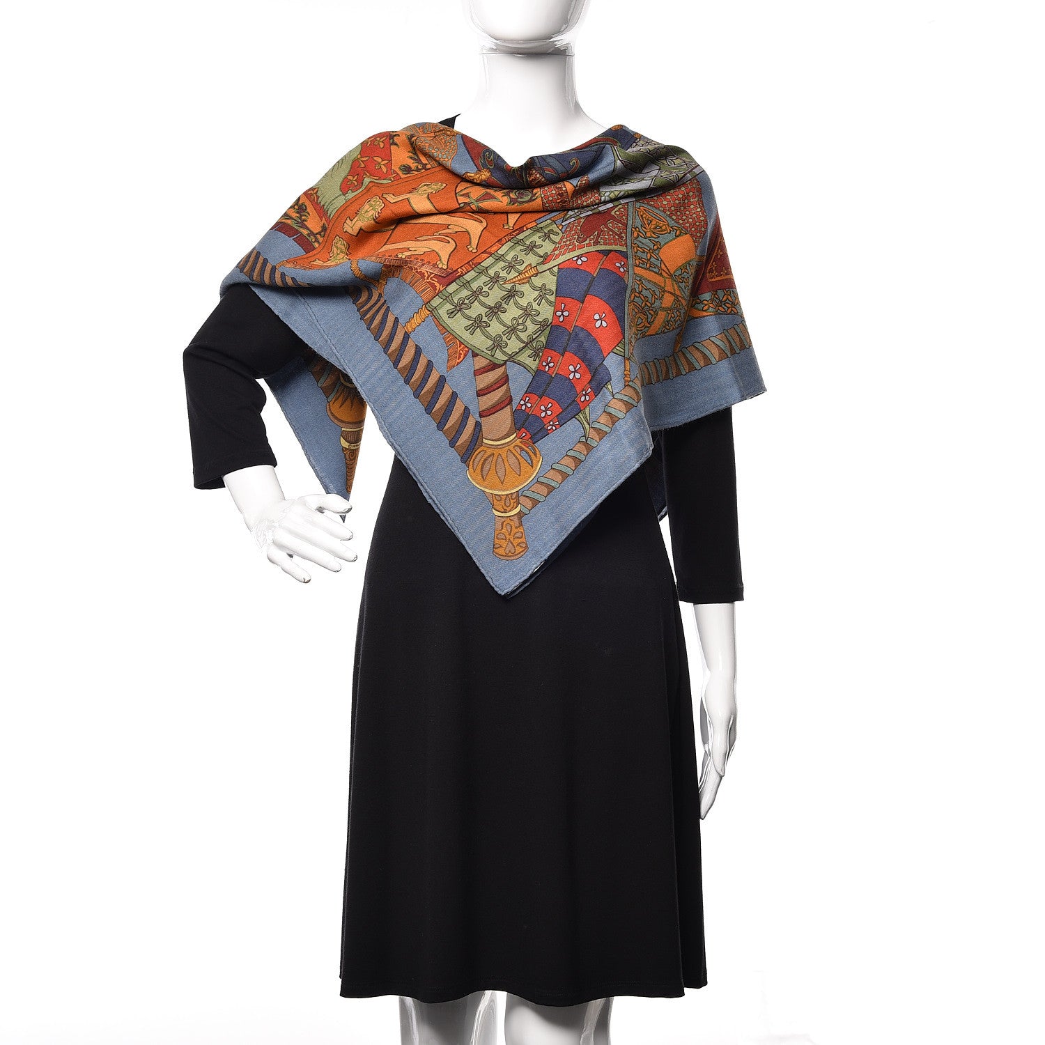 Hermes Cashmere Silk Etendards et Bannieres Scarf 90 2 of 10