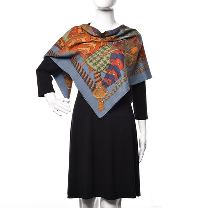 Hermes Cashmere Silk Etendards et Bannieres Scarf 90 2 of 10