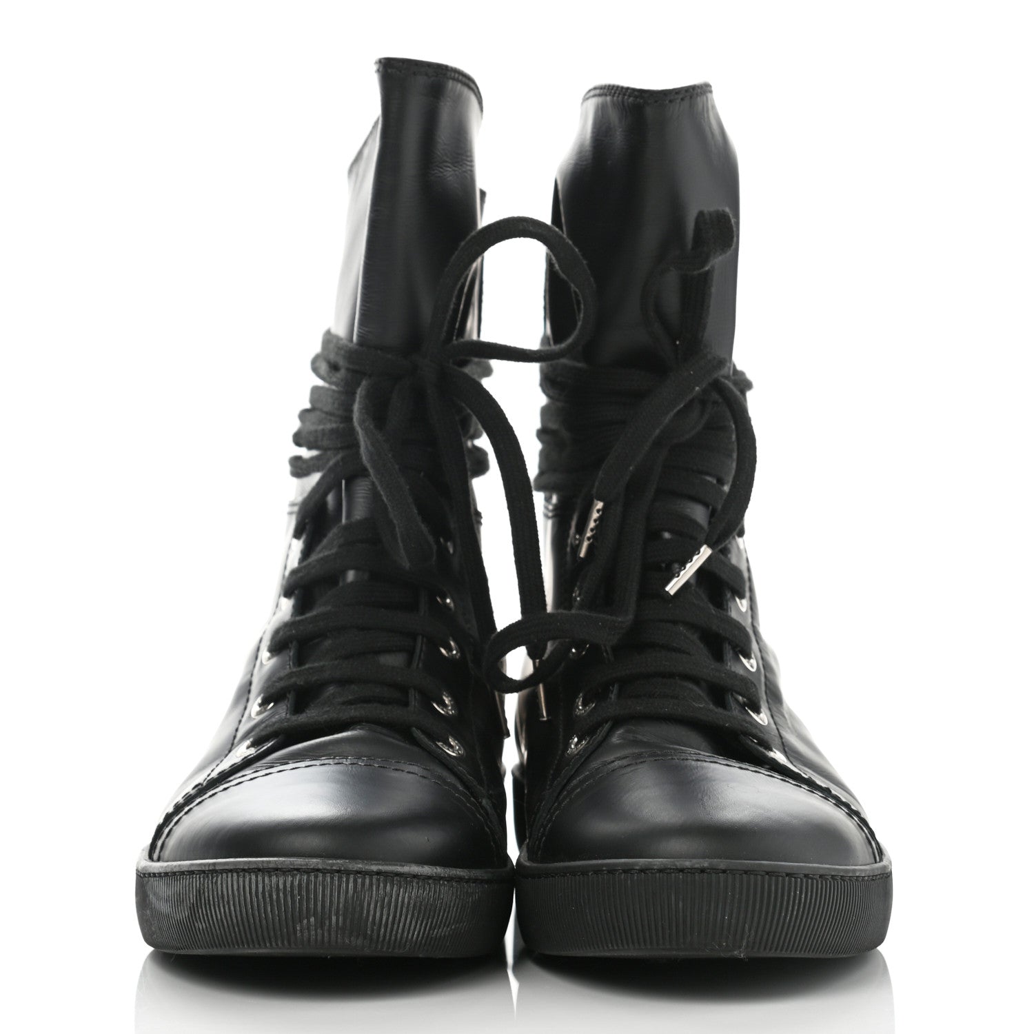 Chanel Lambskin Boots 38 Black 2 of 11