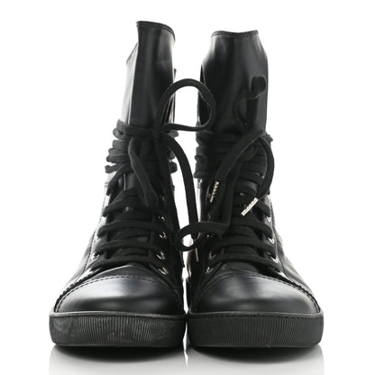 Chanel Lambskin Boots 38 Black 2 of 11