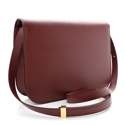 Celine Liege Calfskin Medium Classic Box Flap Bag Burgundy 3 of 14