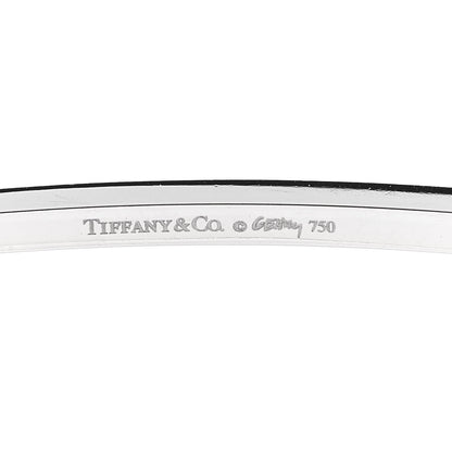 Tiffany 18K White Gold Diamond Frank Gehry Torque Bangle Bracelet 3 of 4
