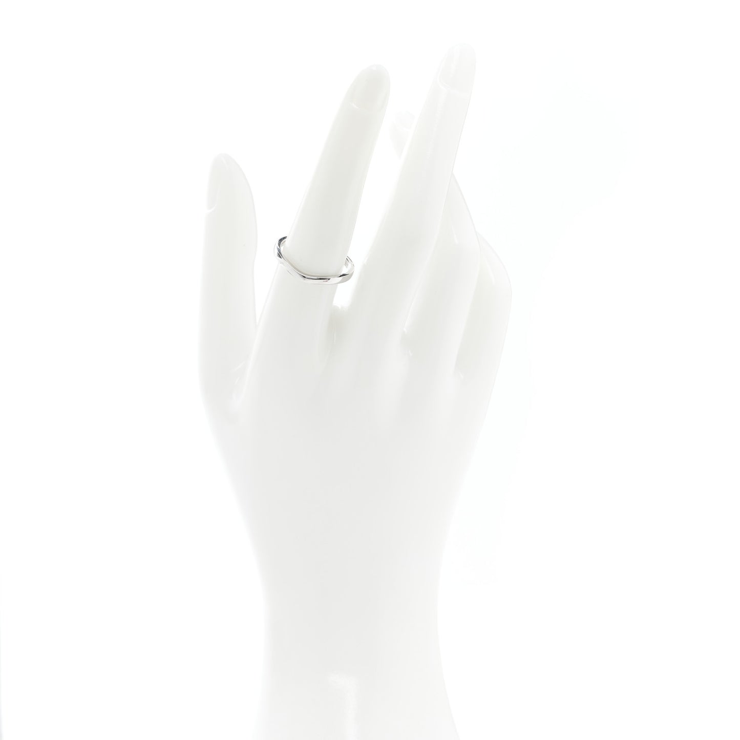 Platinum 2mm Ballerine Curved Wedding Band Ring 56 7.5