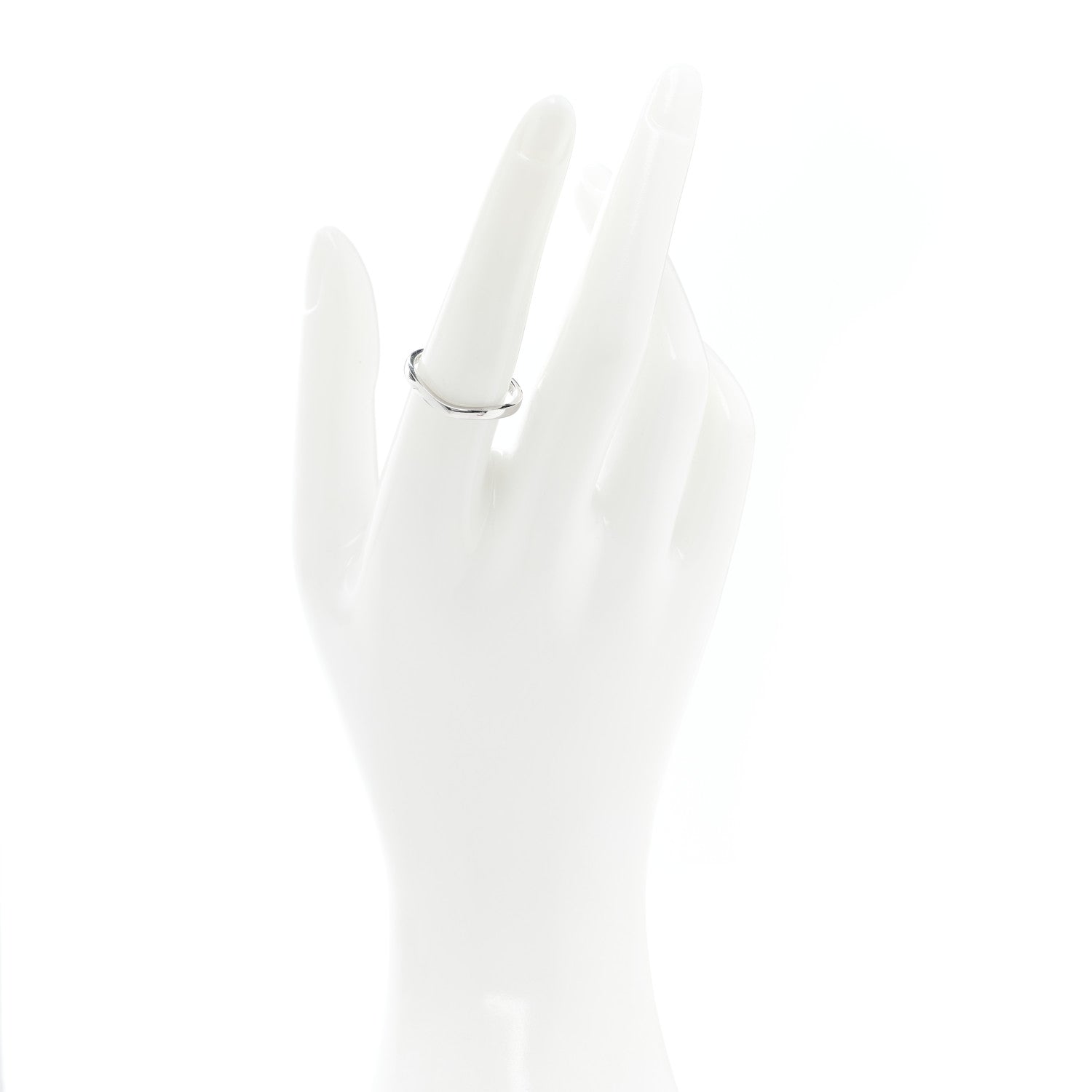 Cartier Platinum 2mm Ballerine Curved Wedding Band Ring 56 7.5 2 of 5