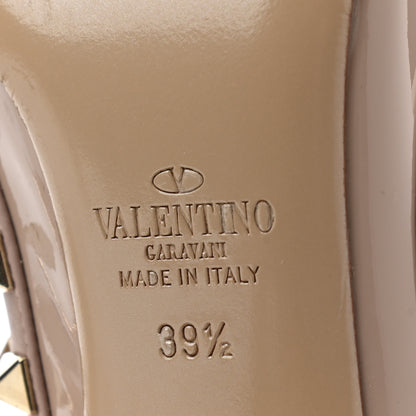 Valentino Garavani Patent Nappa Rockstud Ankle Strap 100mm Pumps 39.5 Poudre 6 of 9