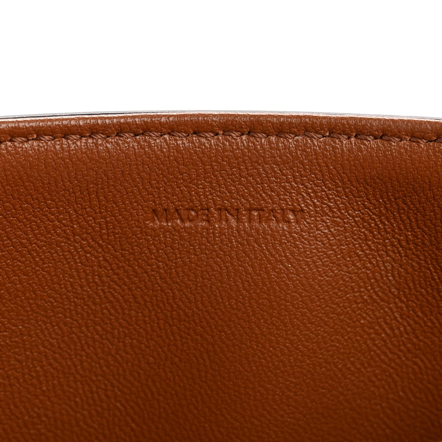 Calfskin Triomphe Canvas Teen Triomphe Bag Tan