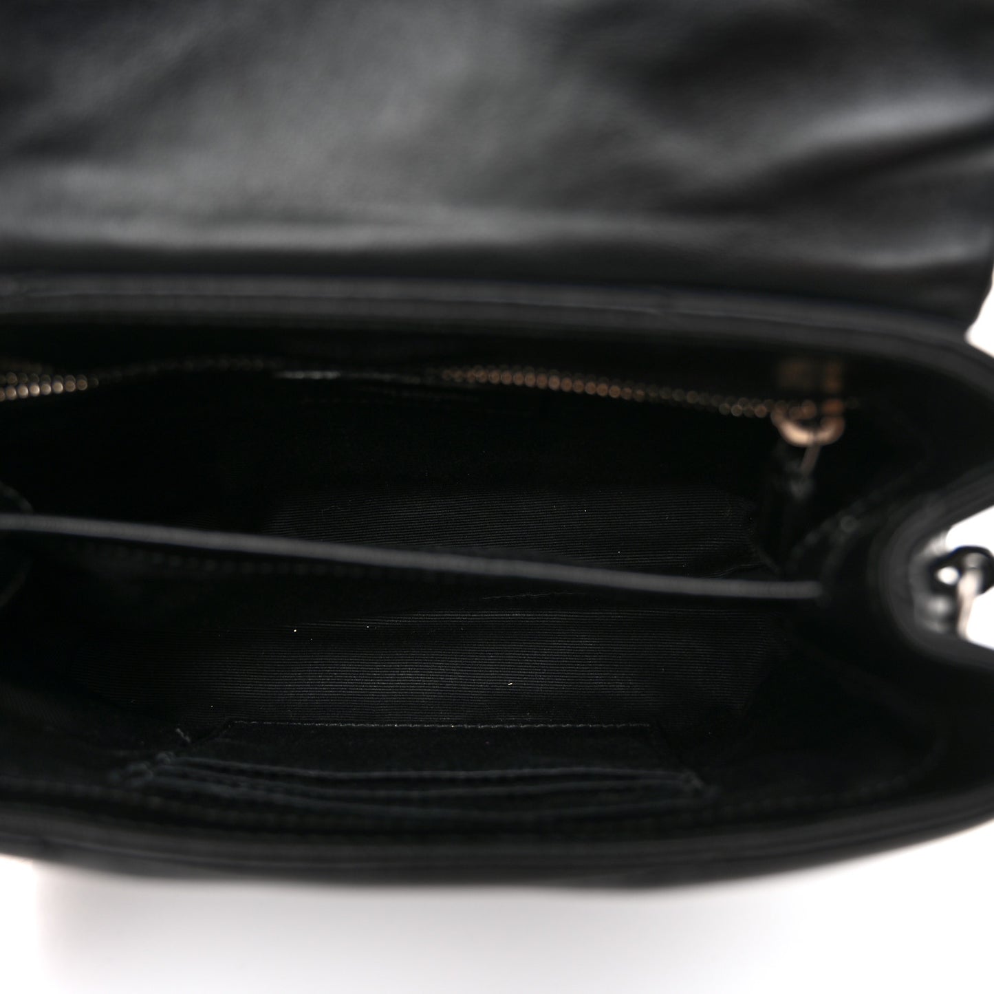 Calfskin Y Quilted Monogram Toy Loulou Crossbody Bag Black