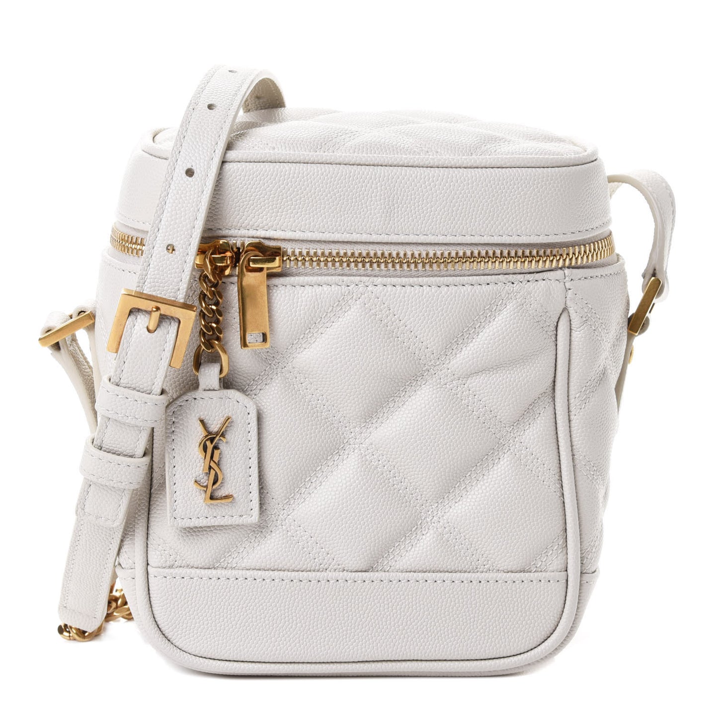 Grain de Poudre Quilted 80's Vanity Bag Crema Soft