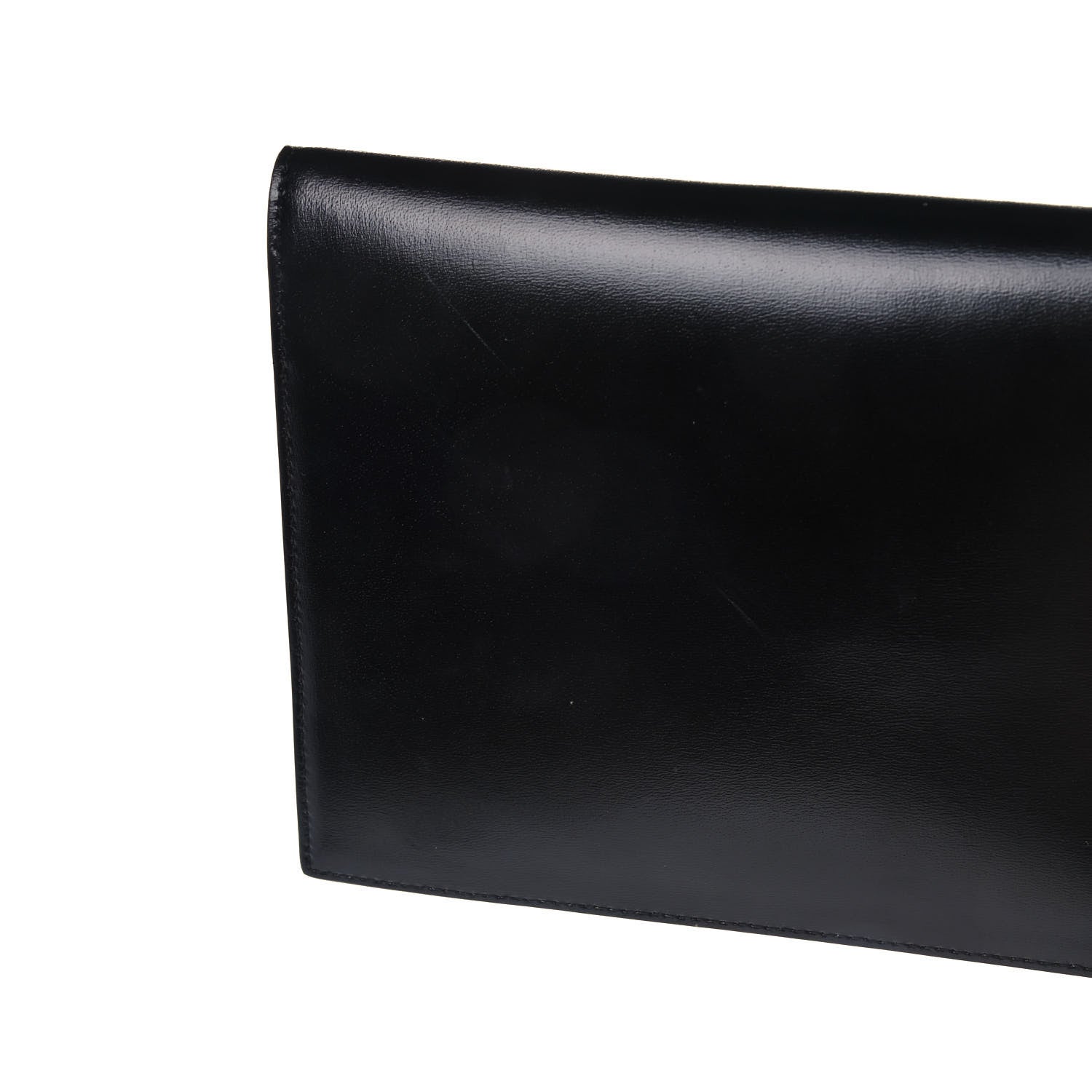 Saint Laurent Smooth Shiny Calfskin Monogram Uptown Pouch Black 13 of 16