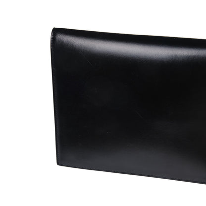 Saint Laurent Smooth Shiny Calfskin Monogram Uptown Pouch Black 13 of 16