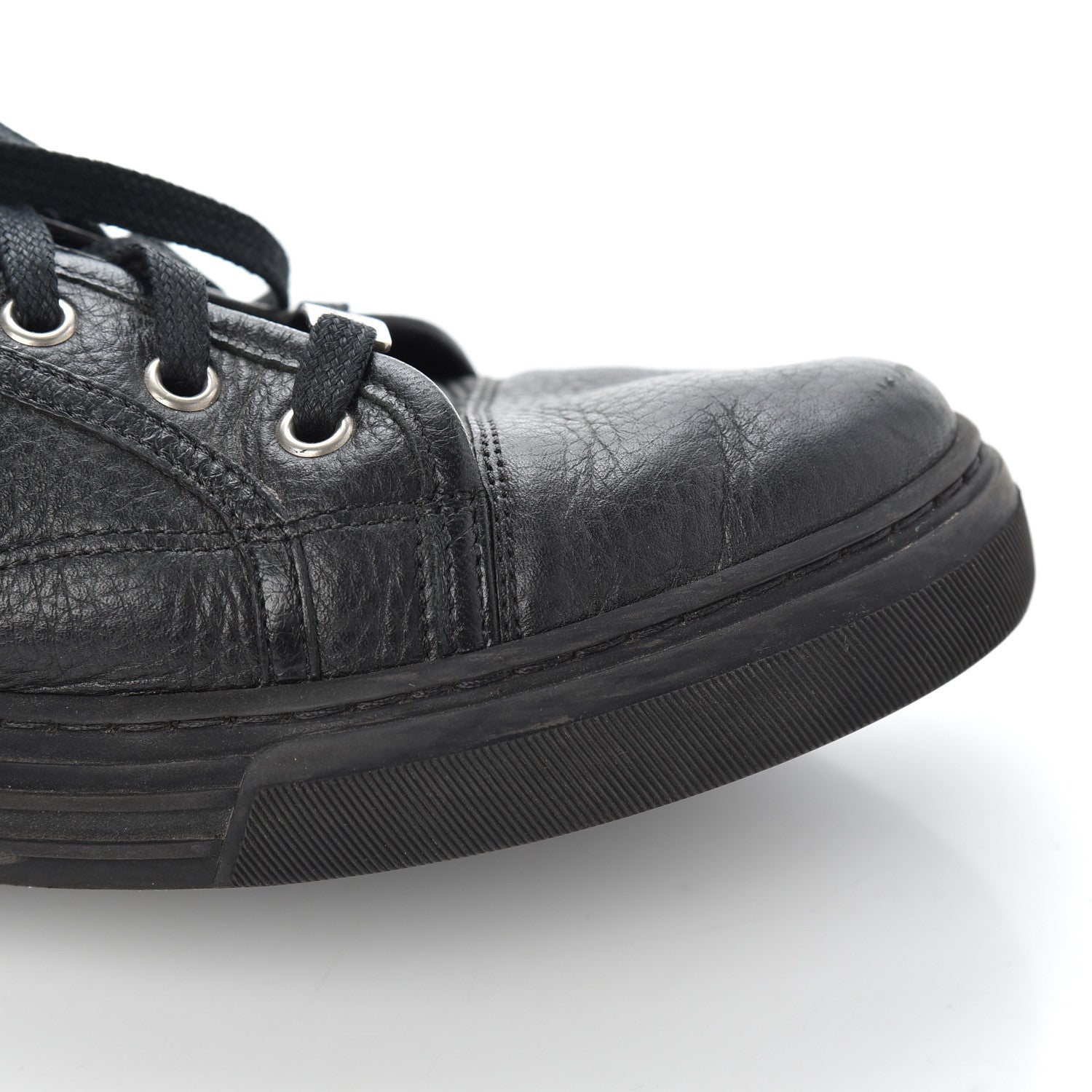 Gucci Nappa Mens Low Top Sneakers 9.5 Black 12 of 19