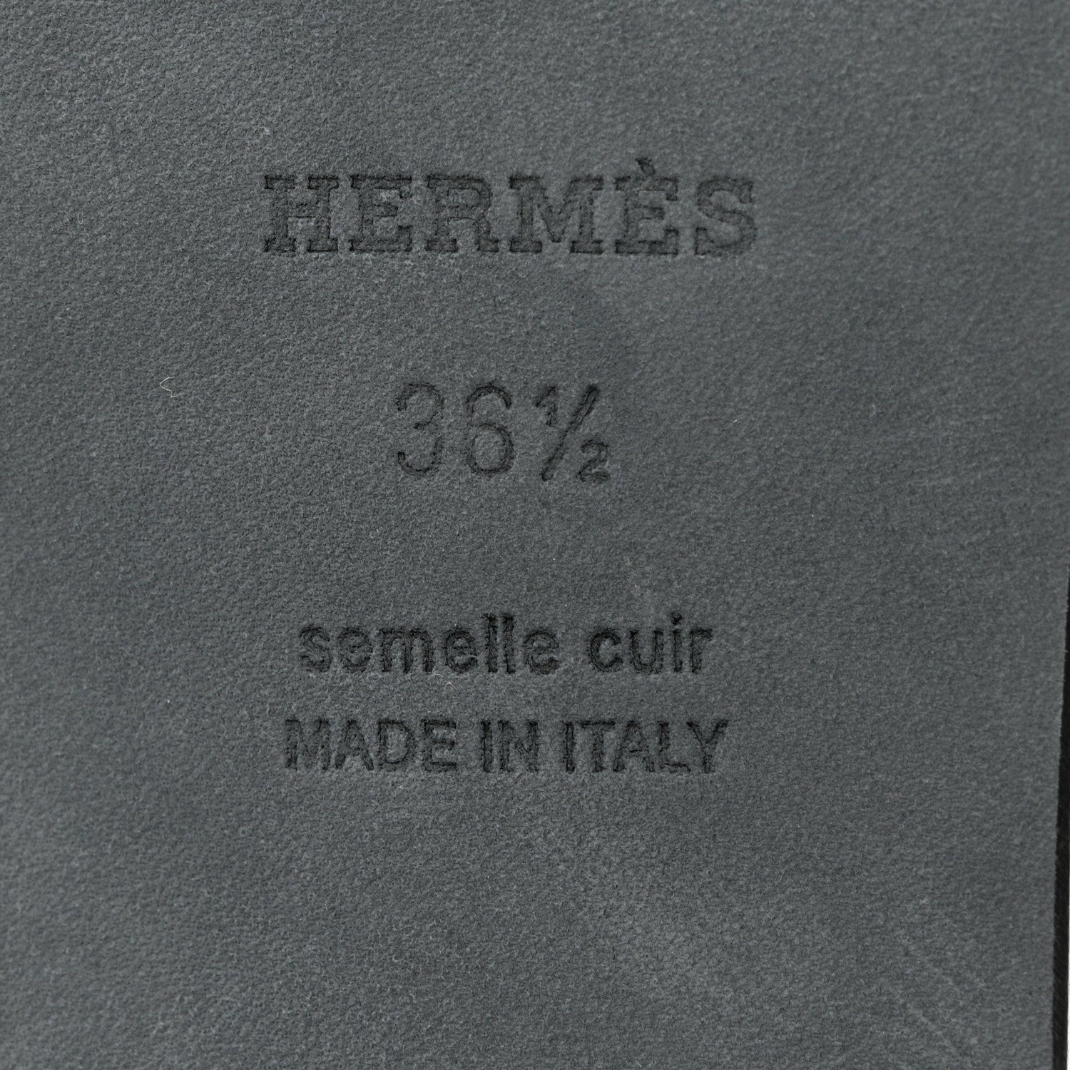 Hermes Box Calfskin Oran Sandals 36.5 Light Bleu 8 of 10