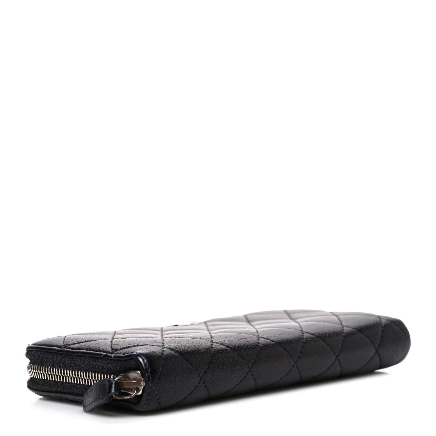 Chanel Caviar Quilted Large Gusset Zip Around Wallet Black 4 of 8
