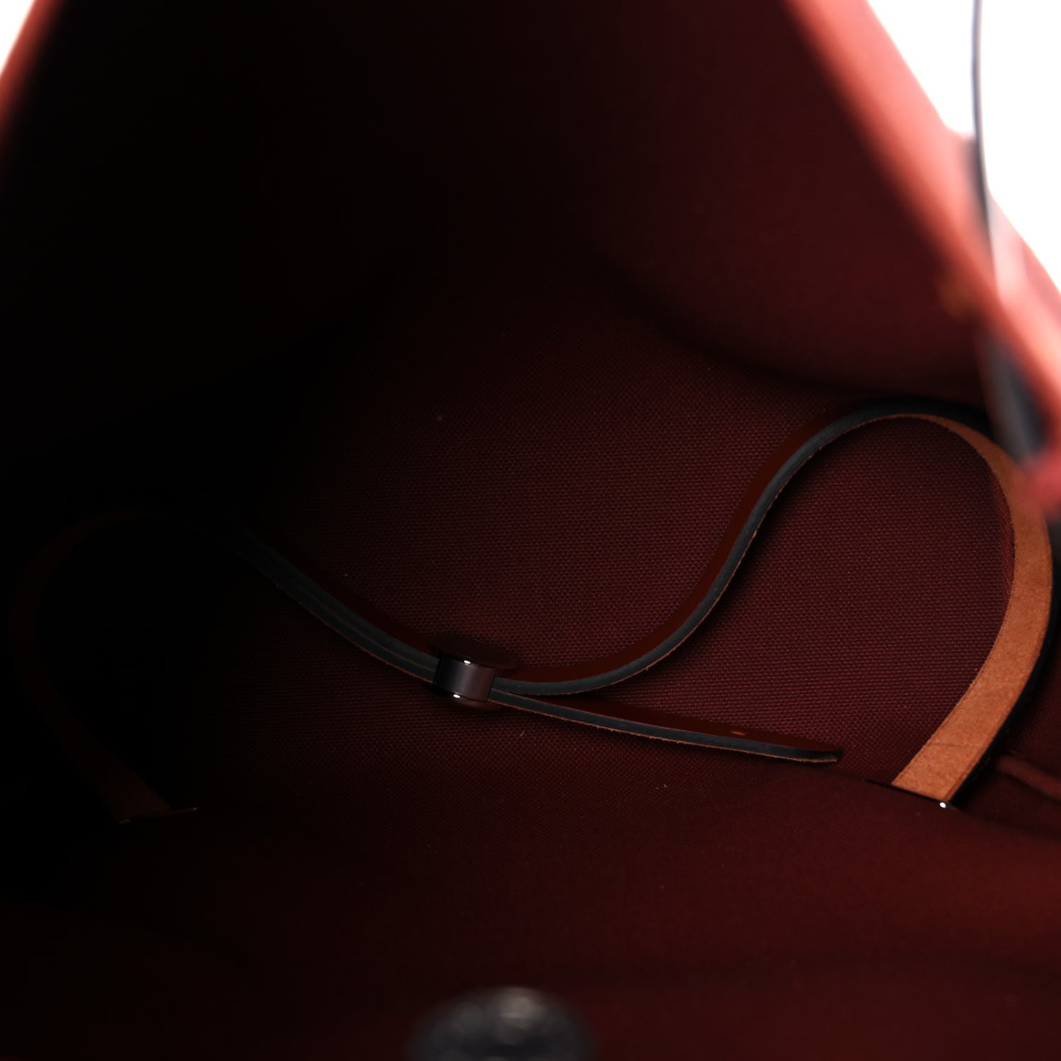 Hermes Military Toile Vache Hunter Herbag a Dos Zip Retourne Backpack Rouge H 5 of 10