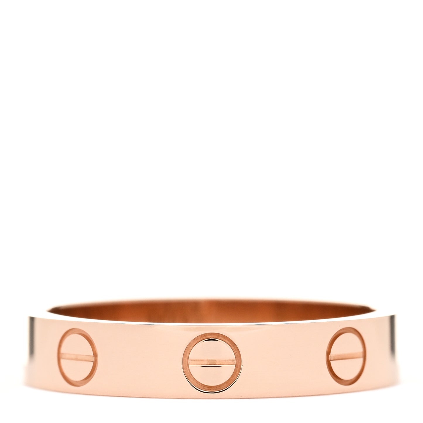 18K Pink Gold 3.5mm LOVE Wedding Band Ring 52 6