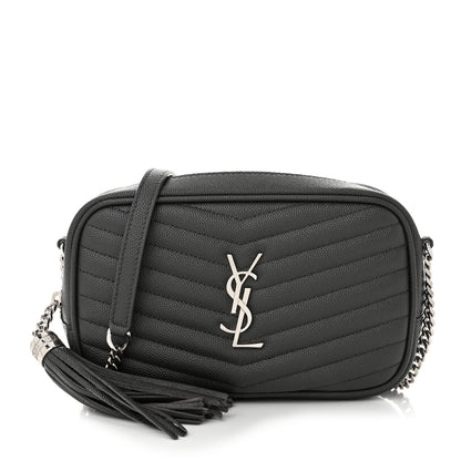 Saint Laurent Grain De Poudre Matelasse Monogram Mini Lou Camera Bag Asphalt 1 of 10