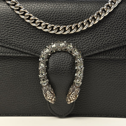 Gucci Pebbled Calfskin Small Dionysus Shoulder Bag Black 11 of 14