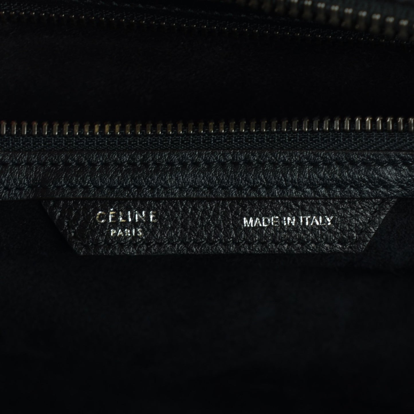 Drummed Calfskin Mini Luggage Black