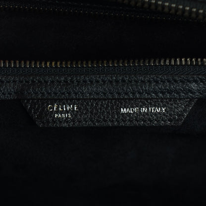 Celine Drummed Calfskin Mini Luggage Black 7 of 8