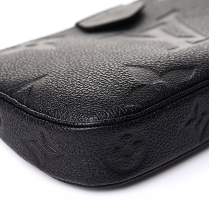 Louis Vuitton Empreinte Monogram Giant Multi Pochette Accessories Small Pochette Black 8 of 10