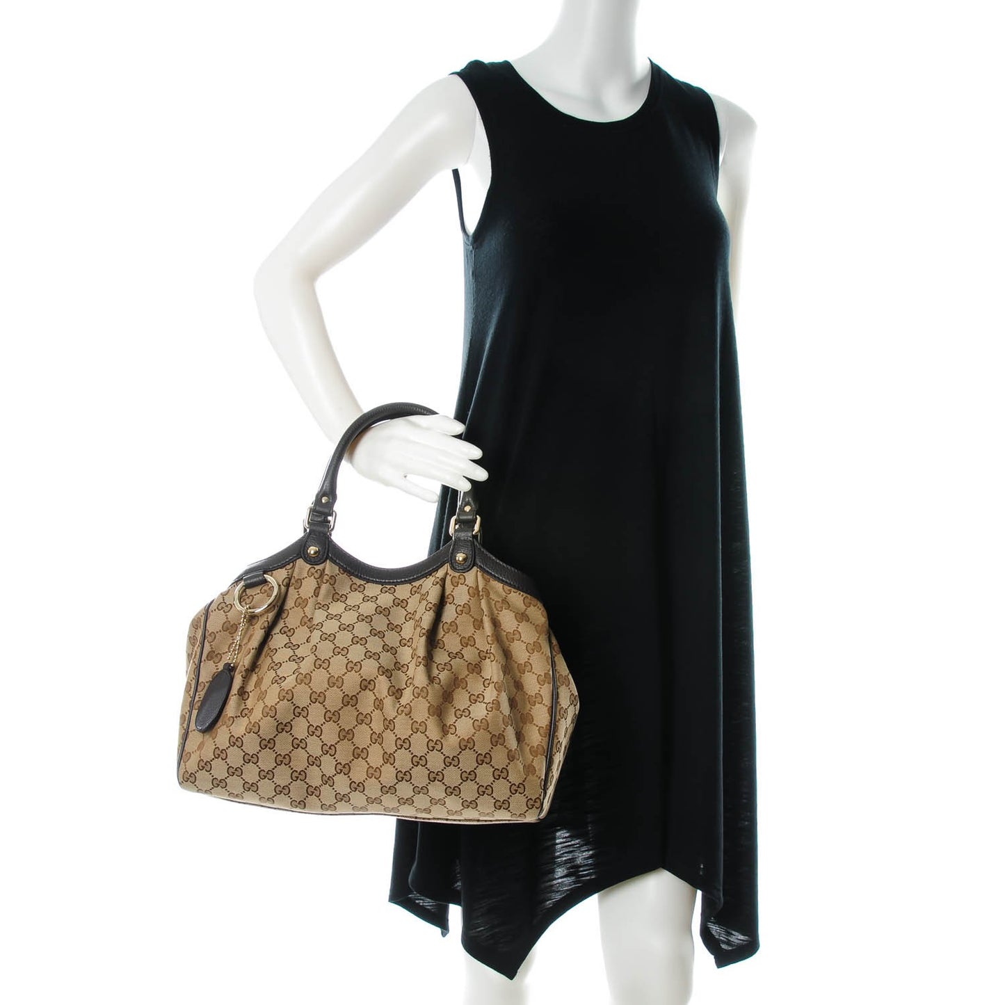 Monogram Medium Sukey Tote Dark Brown