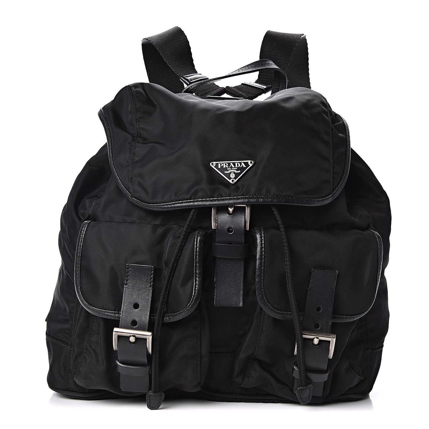 Nylon Vela Medium Backpack Black