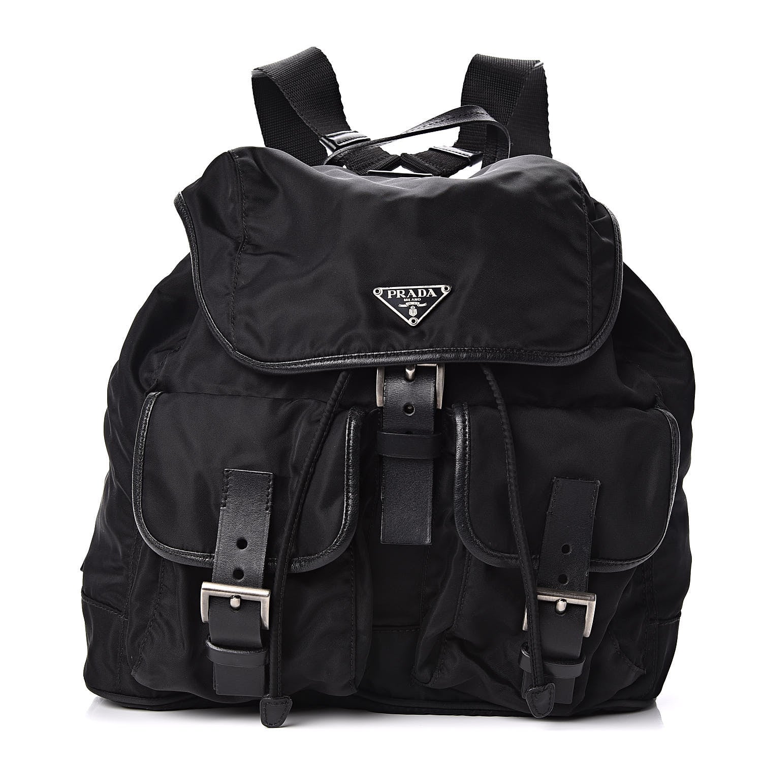 Prada Nylon Vela Medium Backpack Black 1 of 11
