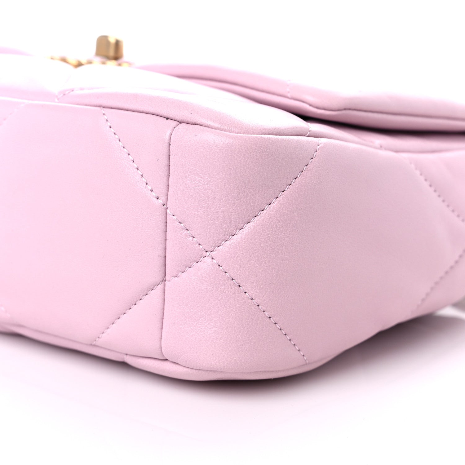 Chanel Lambskin Quilted Medium Chanel 19 Flap Light Pink 9 of 10