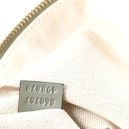Gucci Suede GG Monogram Half Horsebit Medium Shoulder Bag Sage 7 of 10