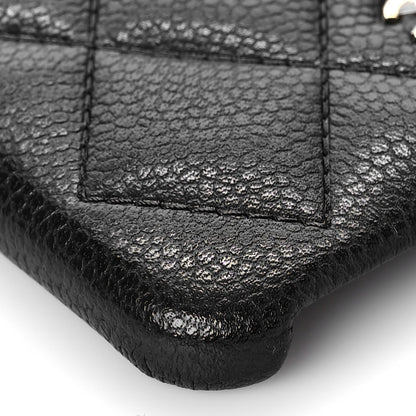 Chanel Caviar Quilted iPhone X Coco Tech Case Black 6 of 8