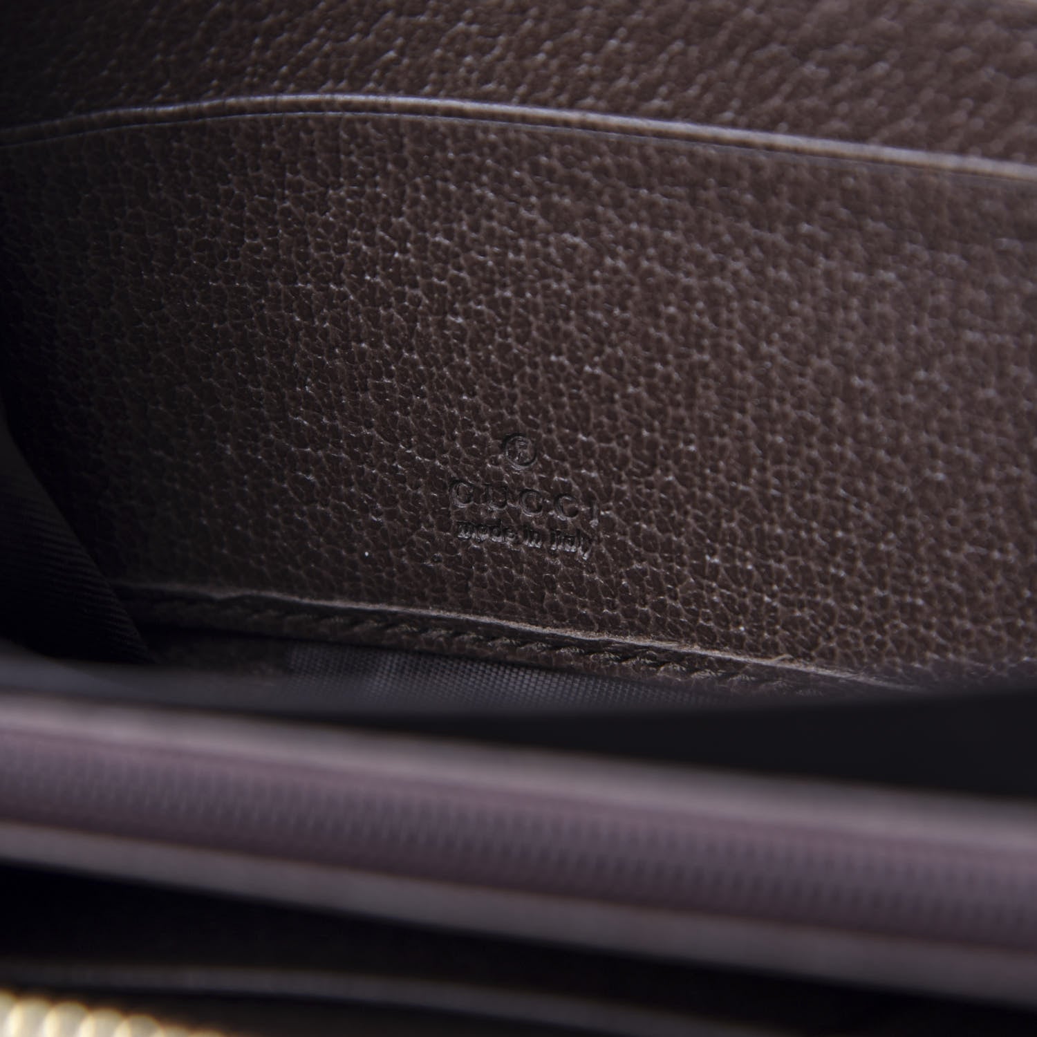 Gucci GG Supreme Monogram Web Ophidia Zip Around Wallet Brown 6 of 7