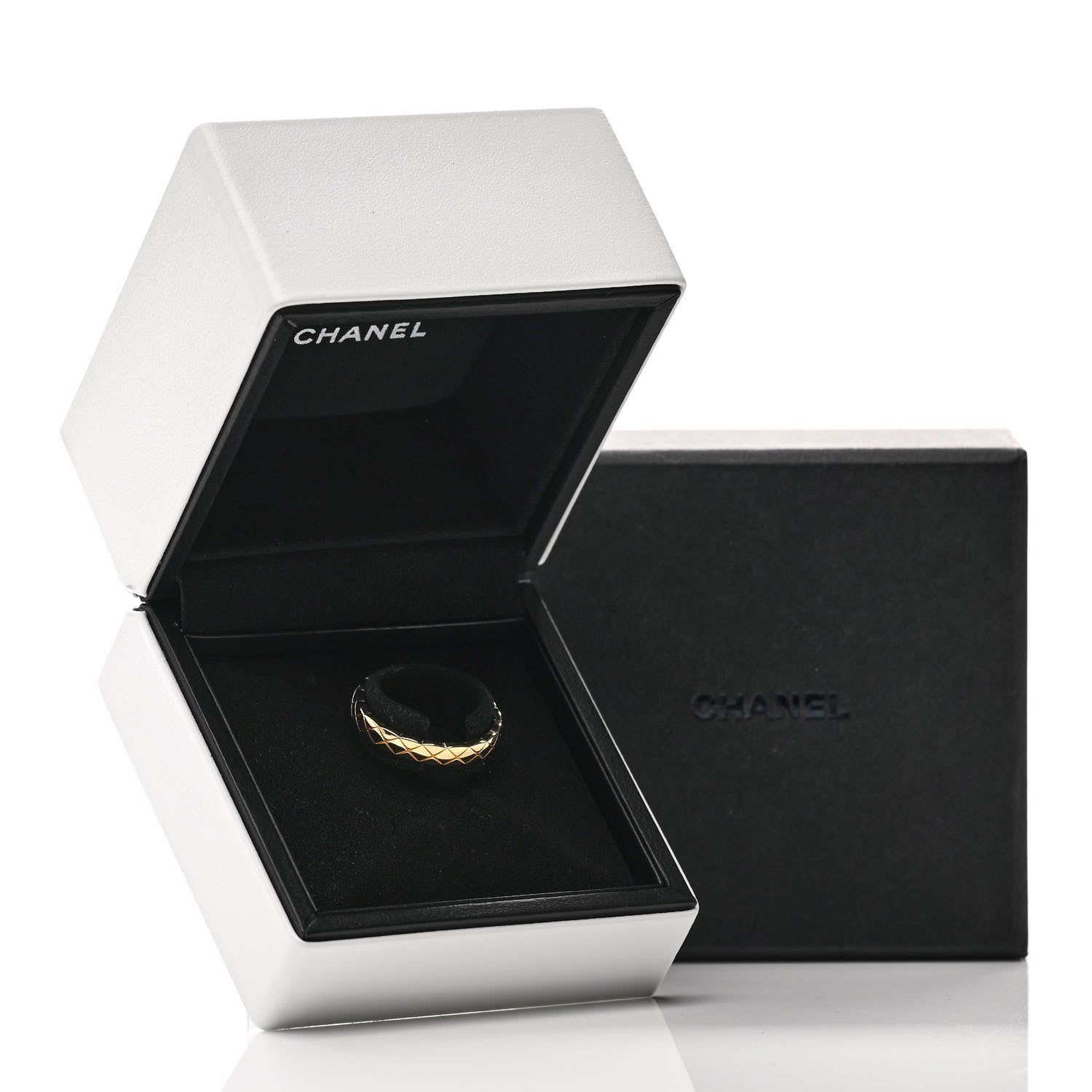 Chanel 18K Yellow Gold Mini Coco Crush Ring 55 7.25 5 of 5