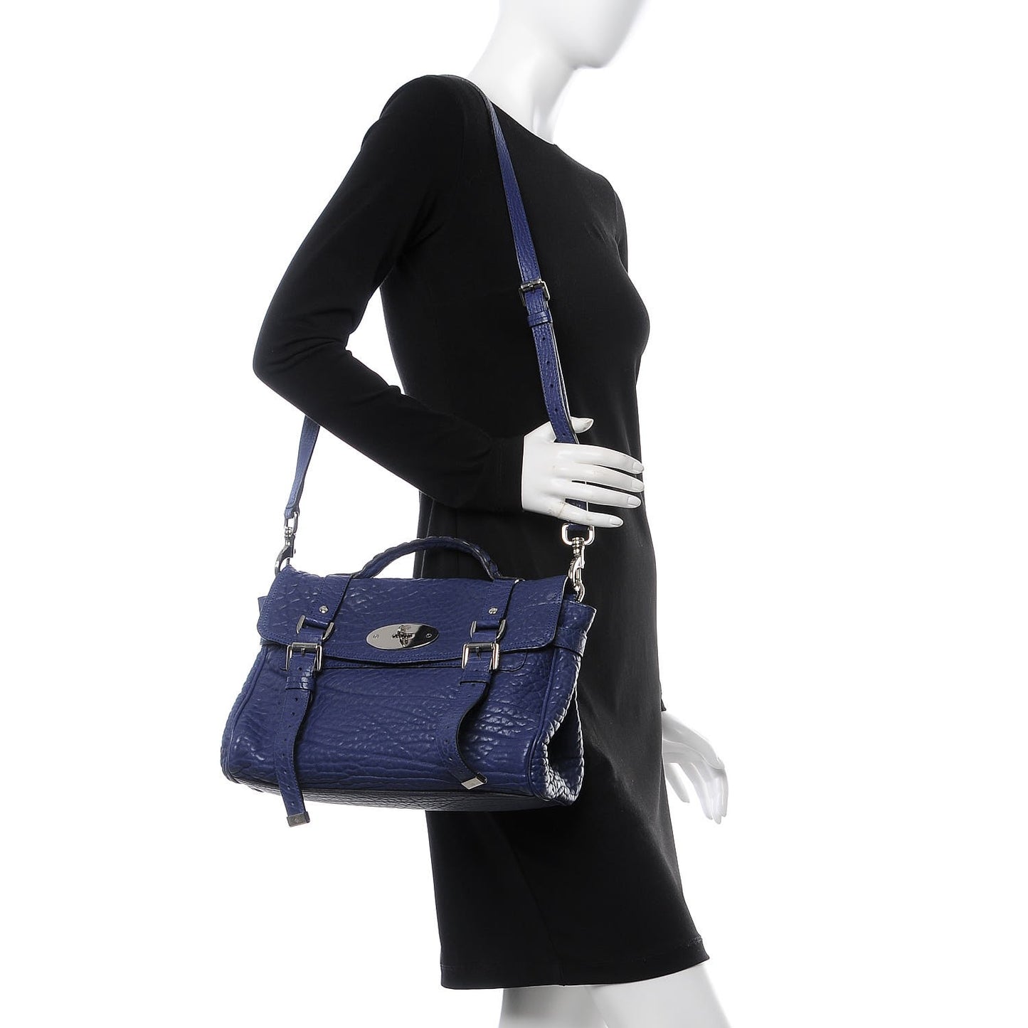 Shrunken Calfskin Alexa Indigo