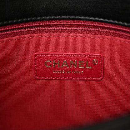 Chanel Glazed Calfskin Quilted Pearl Side Flap Black 6 of 11