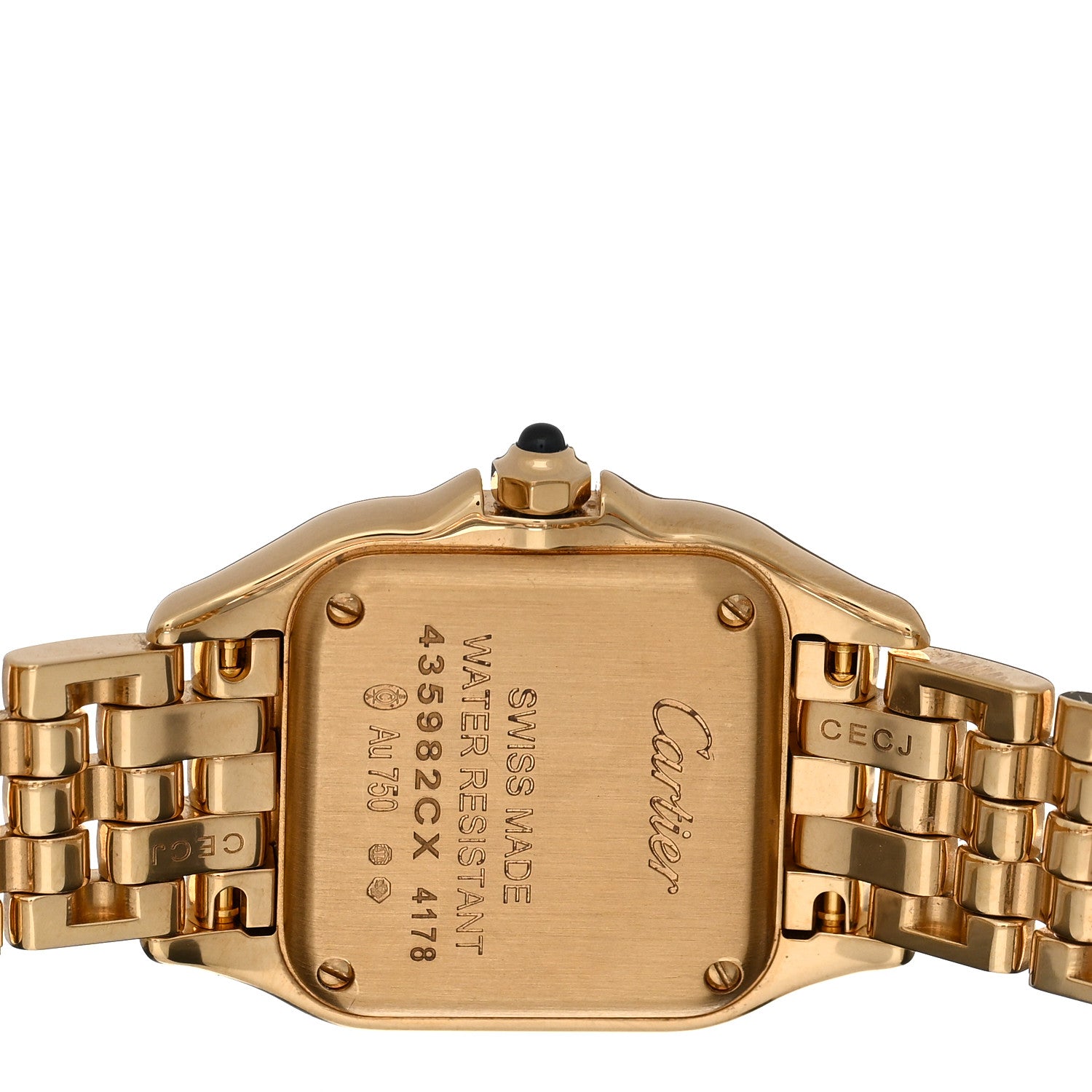 Cartier 18K Yellow Gold 22mm Panthere Quartz Watch 4 of 5