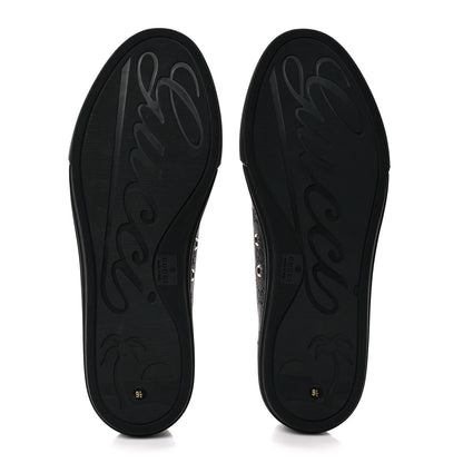Gucci Monogram Mens Sneakers 9.5 Black Piombo 5 of 9
