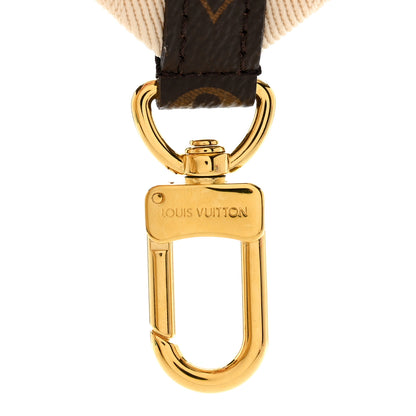 Louis Vuitton Jacquard Monogram Adjustable Shoulder Strap New Creme 3 of 6