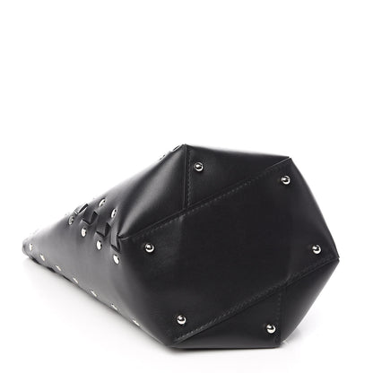 Proenza Schouler Calfskin Medium Studded Hex Bucket Black 5 of 9