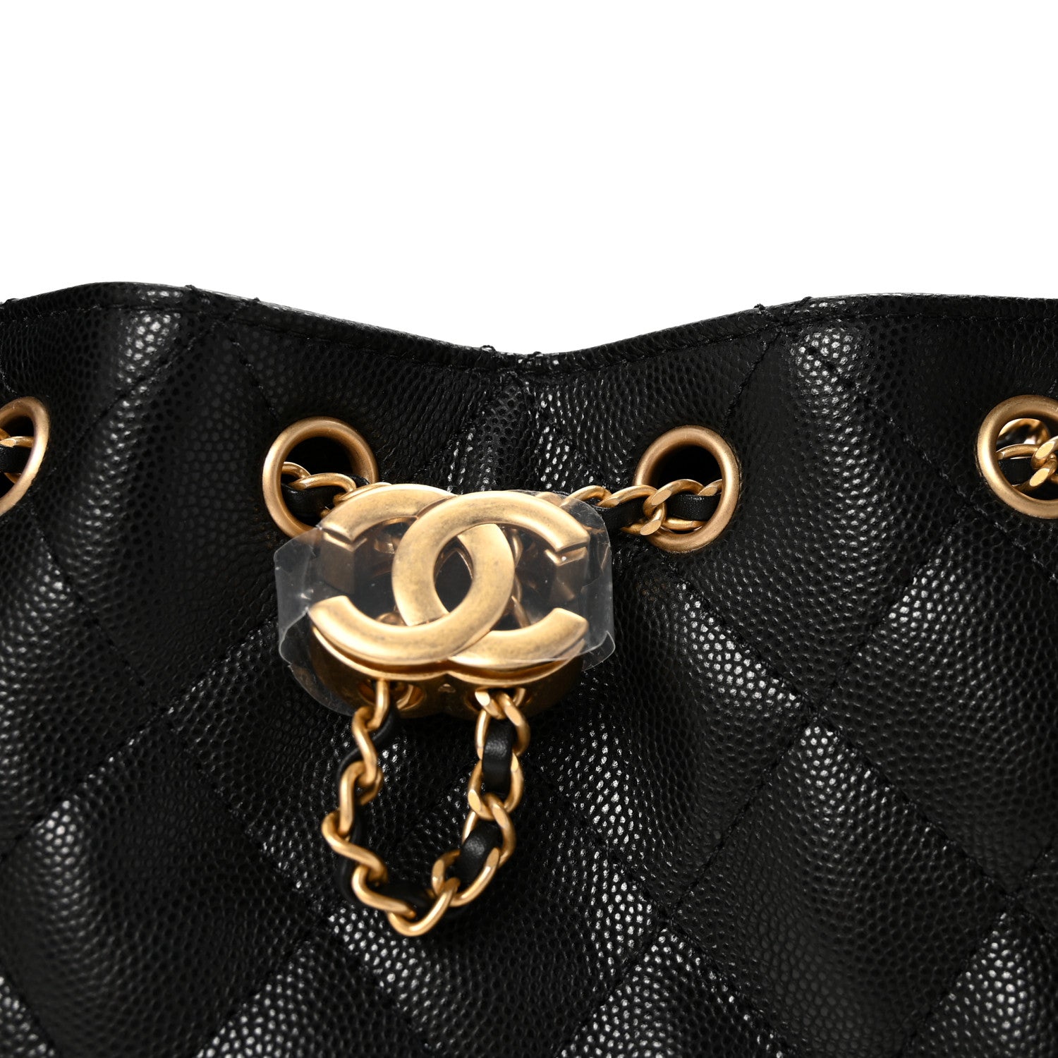 Chanel Caviar Quilted Mini Chanel 25 Handbag Black 8 of 11