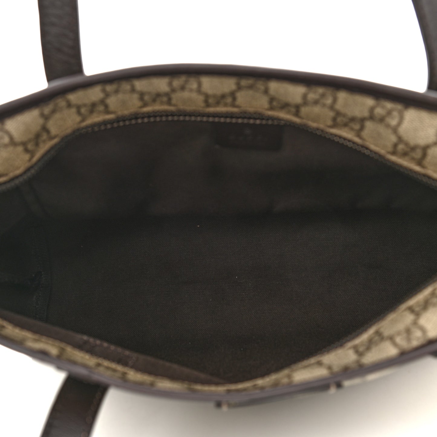 GG Supreme Monogram Small Joy Tote Dark Brown