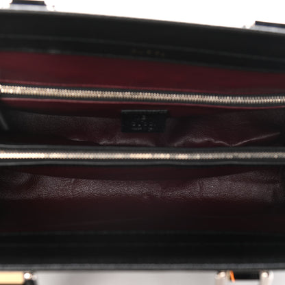 Gucci Grainy Calfskin Medium Zumi Top Handle Bag Black 6 of 17