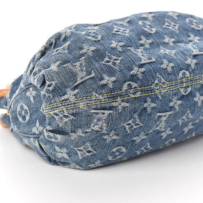 Louis Vuitton Monogram Denim Pleaty Blue 7 of 8