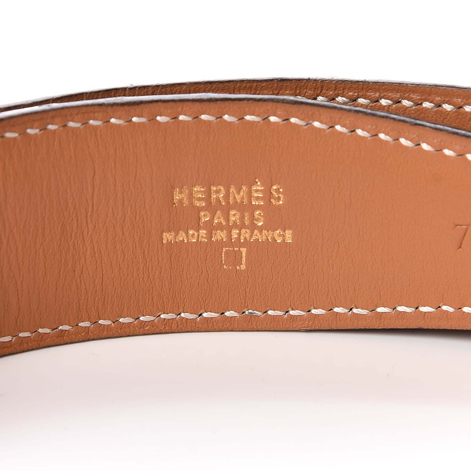 Hermes Shiny Alligator 32mm H Belt 70 Black 4 of 8