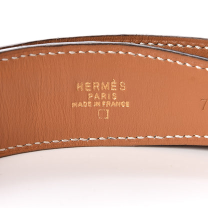 Hermes Shiny Alligator 32mm H Belt 70 Black 4 of 8