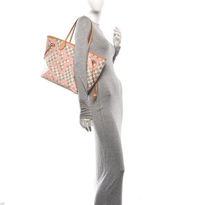 Louis Vuitton Damier Azur Tahitienne Neverfull MM 2 of 11