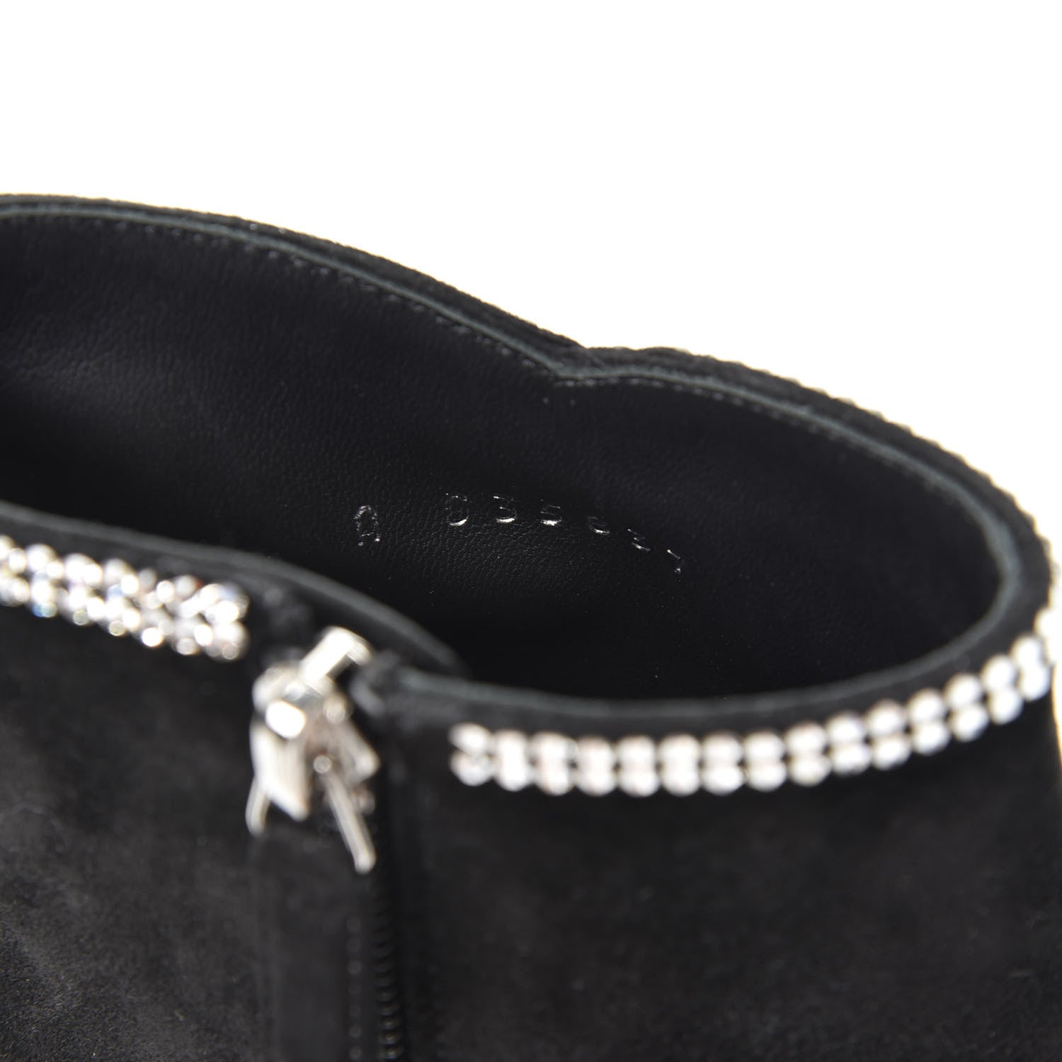 Chanel Suede Crystal Star Short Boots 37.5 Black 9 of 9