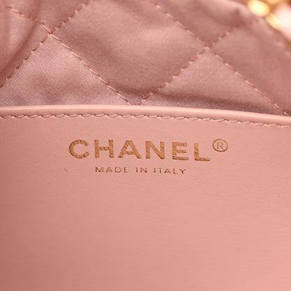 Chanel Shiny Calfskin Quilted Mini Chanel 22 Rose Clair 6 of 12